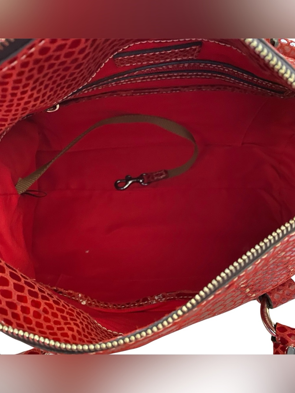 Dooney and Bourke Exclusive embossed leather satchel - Picture 6 of 11